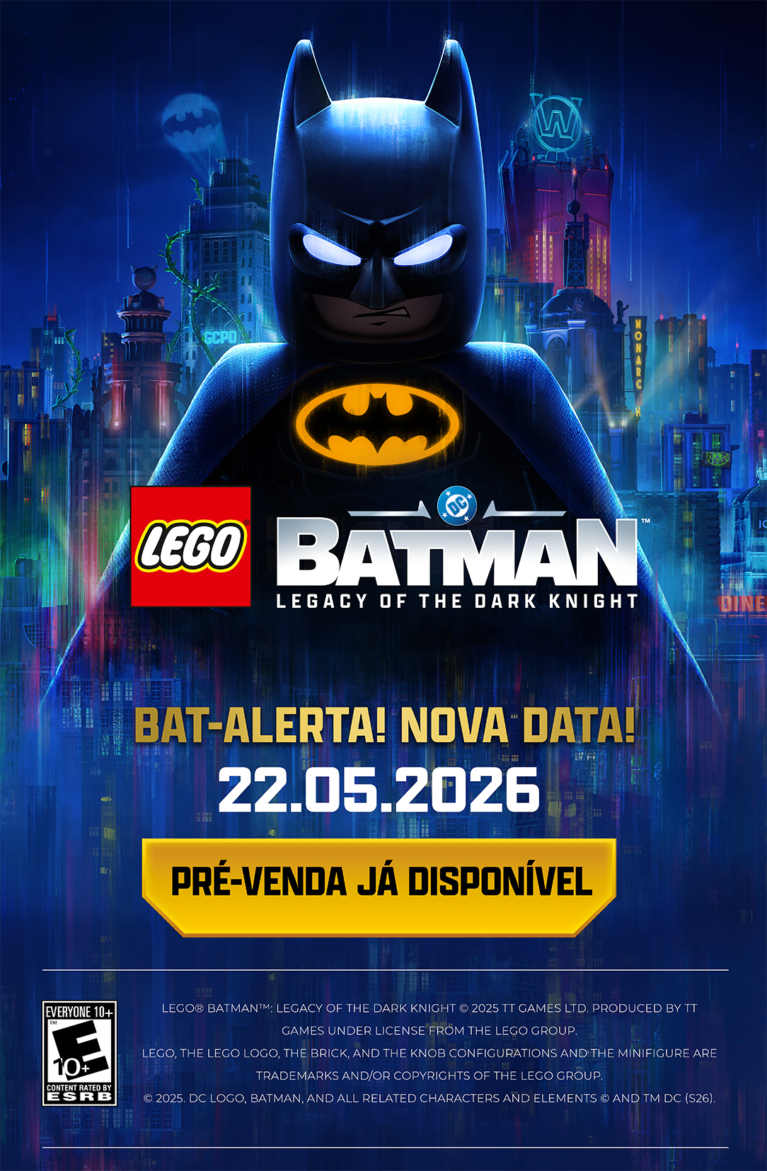 LEGO® Batman™: O Legado do Cavaleiro das Trevas será lançado mundialmente uma semana antes! - Banner