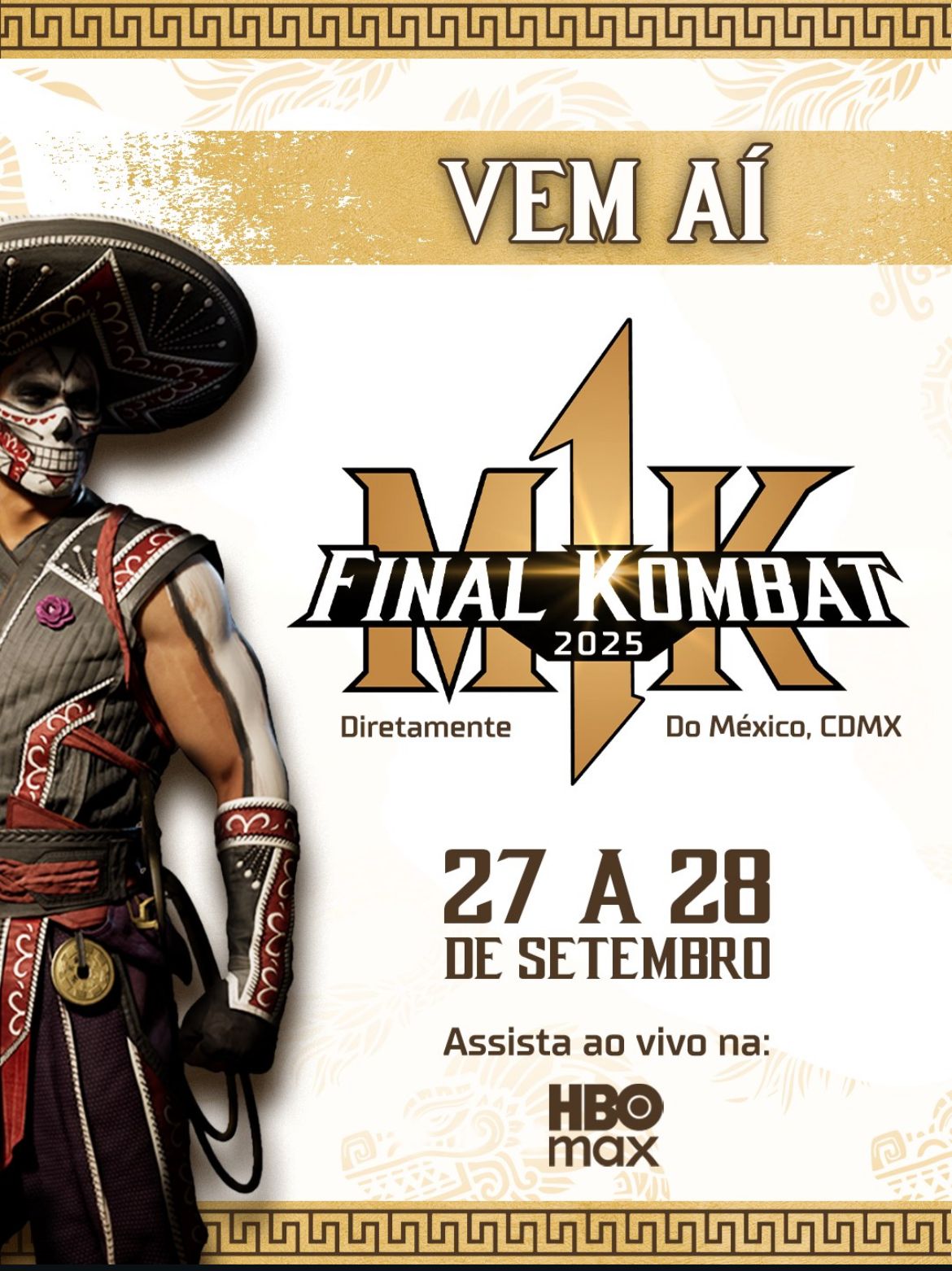 Mundial Final Kombat chega à Cidade do México em 27 e 28 de setembro! 🥊 - Banner